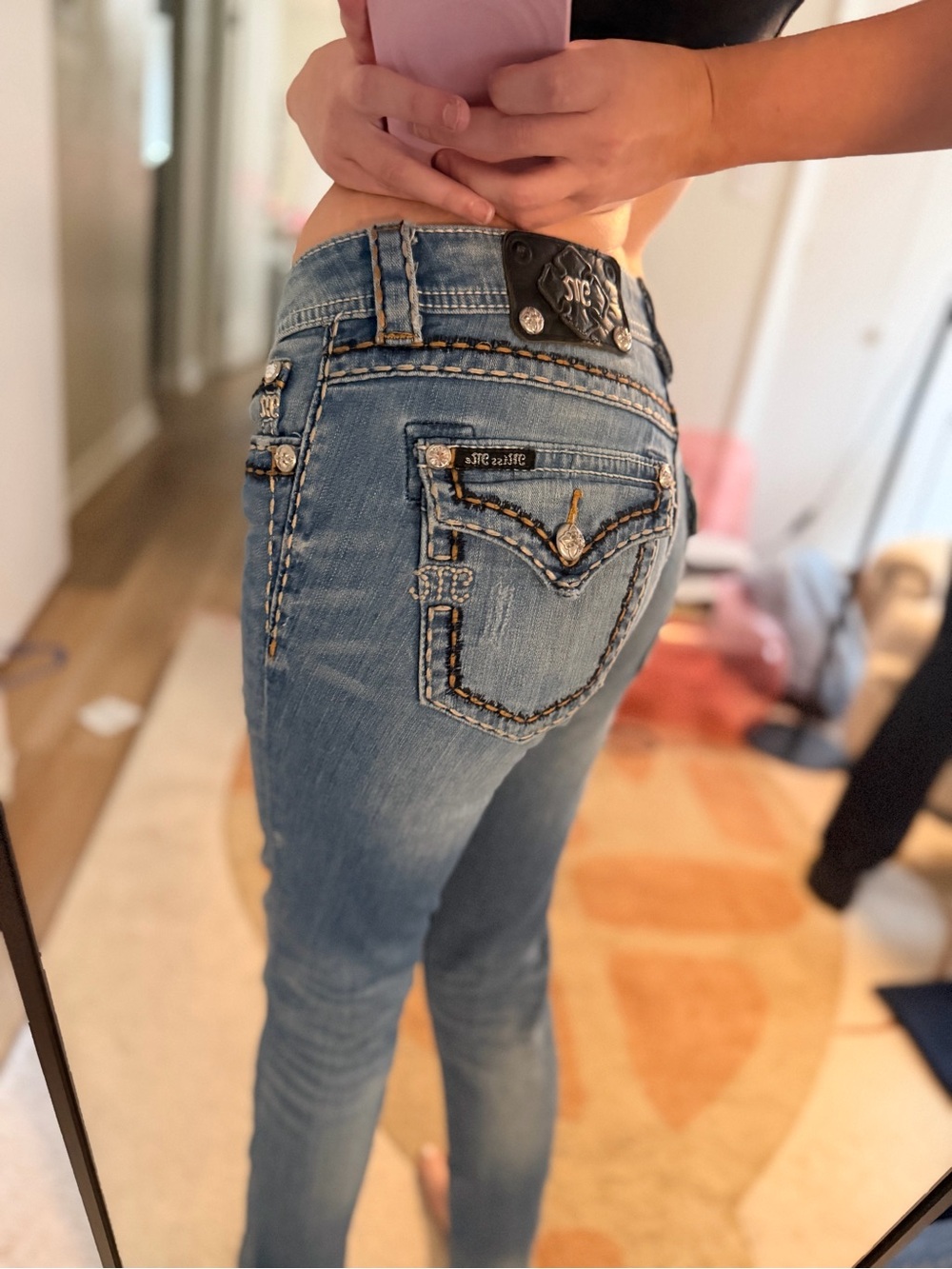 2000’s MISS ME Lowrise skinny jeans size 26’